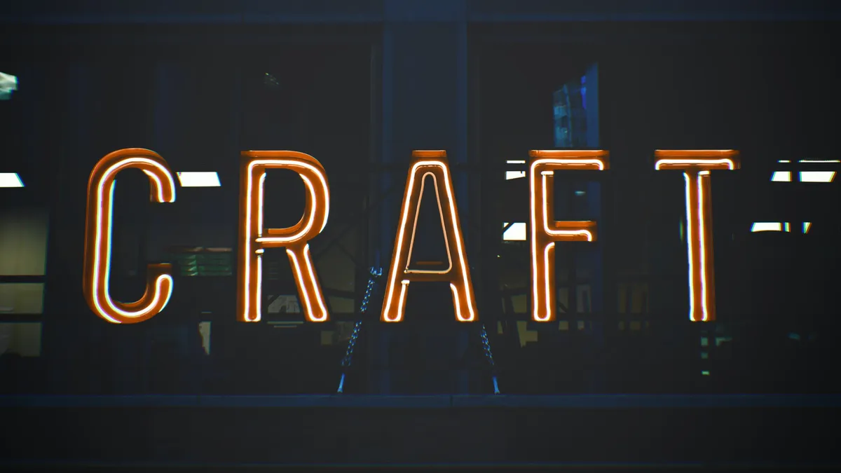 Craft neon sign