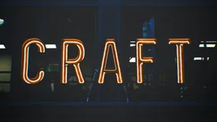 Craft neon sign