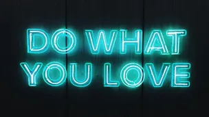 Do what you love neon sign