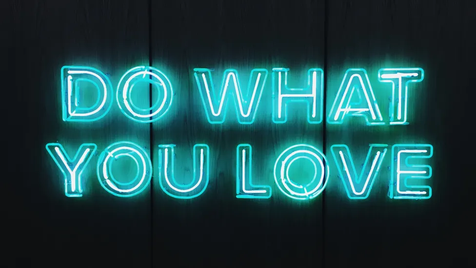 Do what you love neon sign