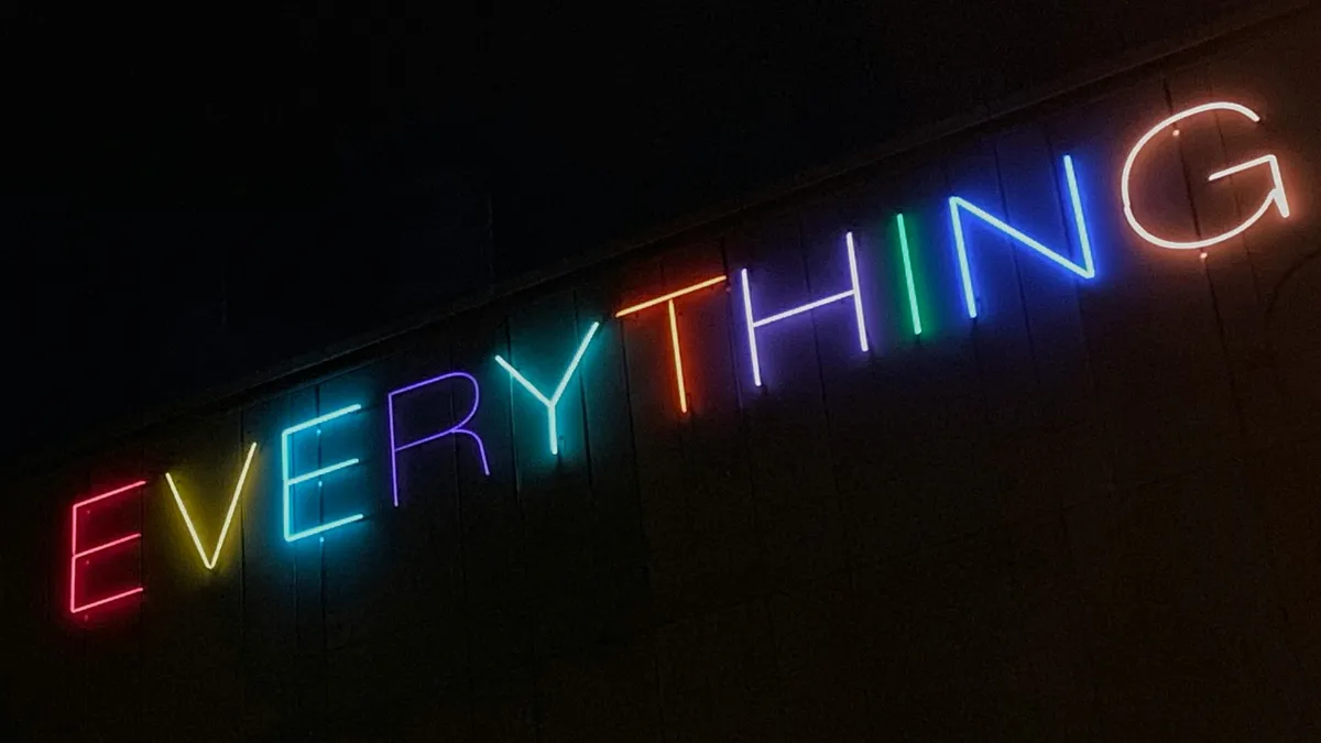 Everything neon sign