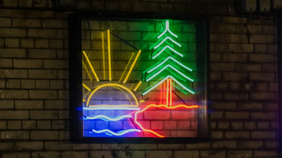 Naturescape neon sign