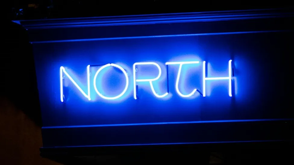 North neon sign