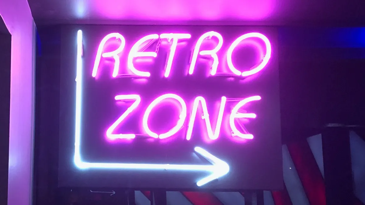 Retro neon sign