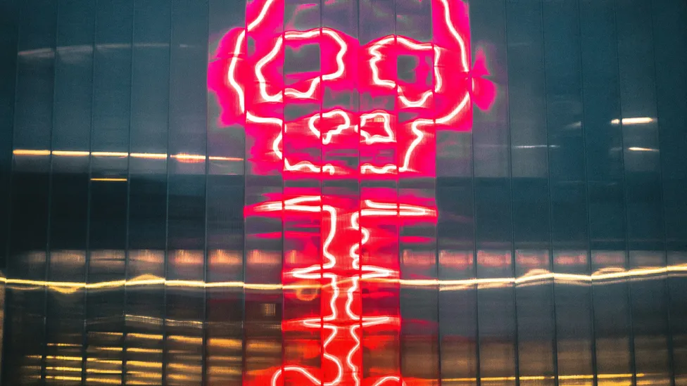 Skull bomb neon sign