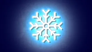 Snowflake neon sign