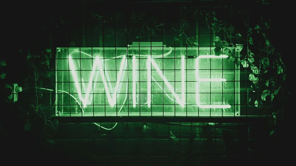 Wine neon sign
