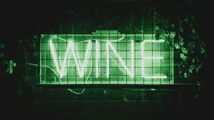 Wine neon sign