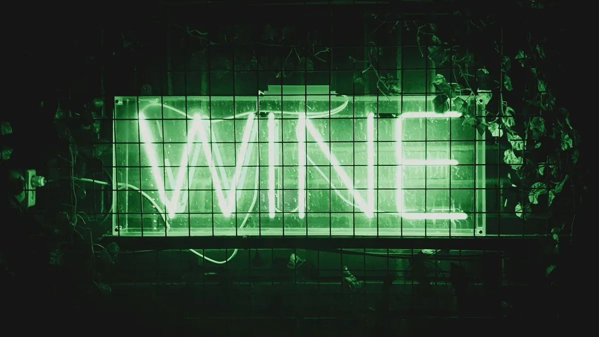 Wine neon sign